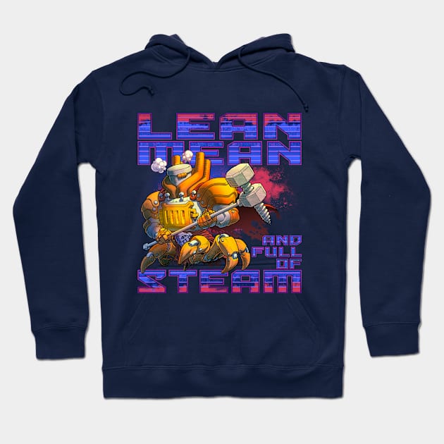 Lean Mean and Full of Steam Golem Hoodie by ChrisWhartonArt